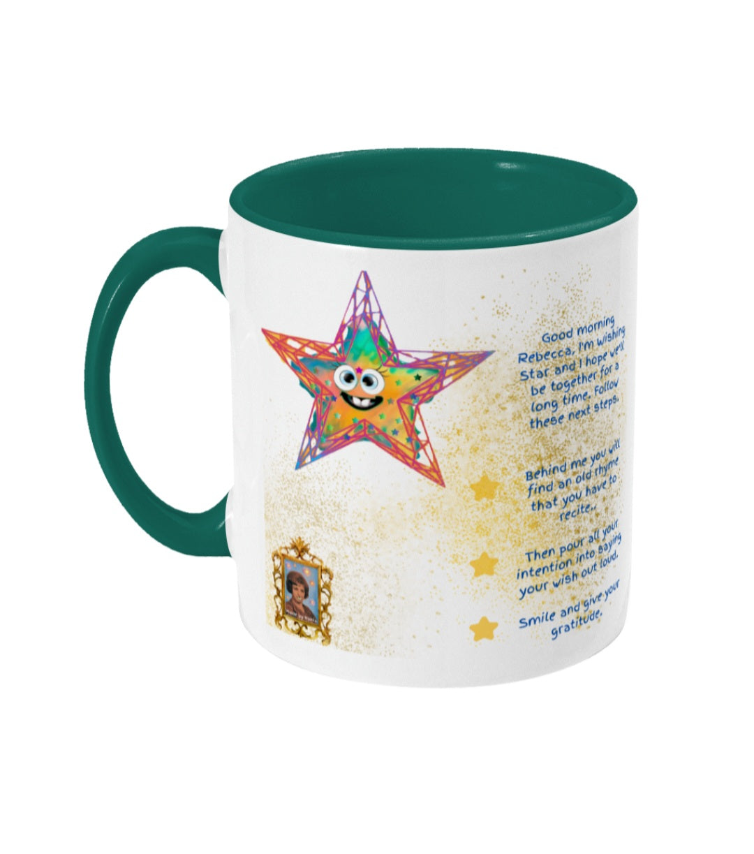 Personalized Wishing Star Ritual - Colored inside and ear mug