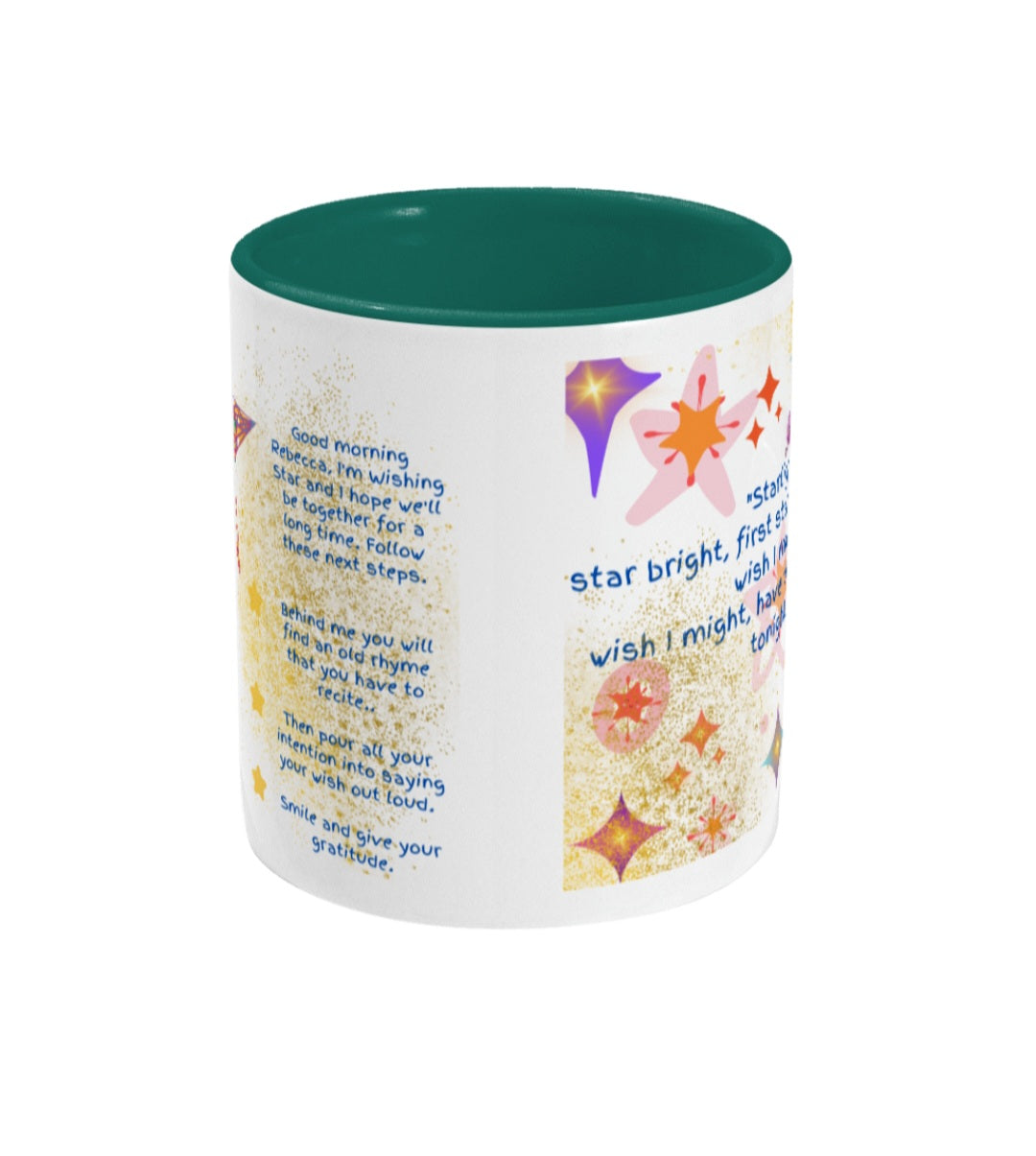 Personalized Wishing Star Ritual - Colored inside and ear mug