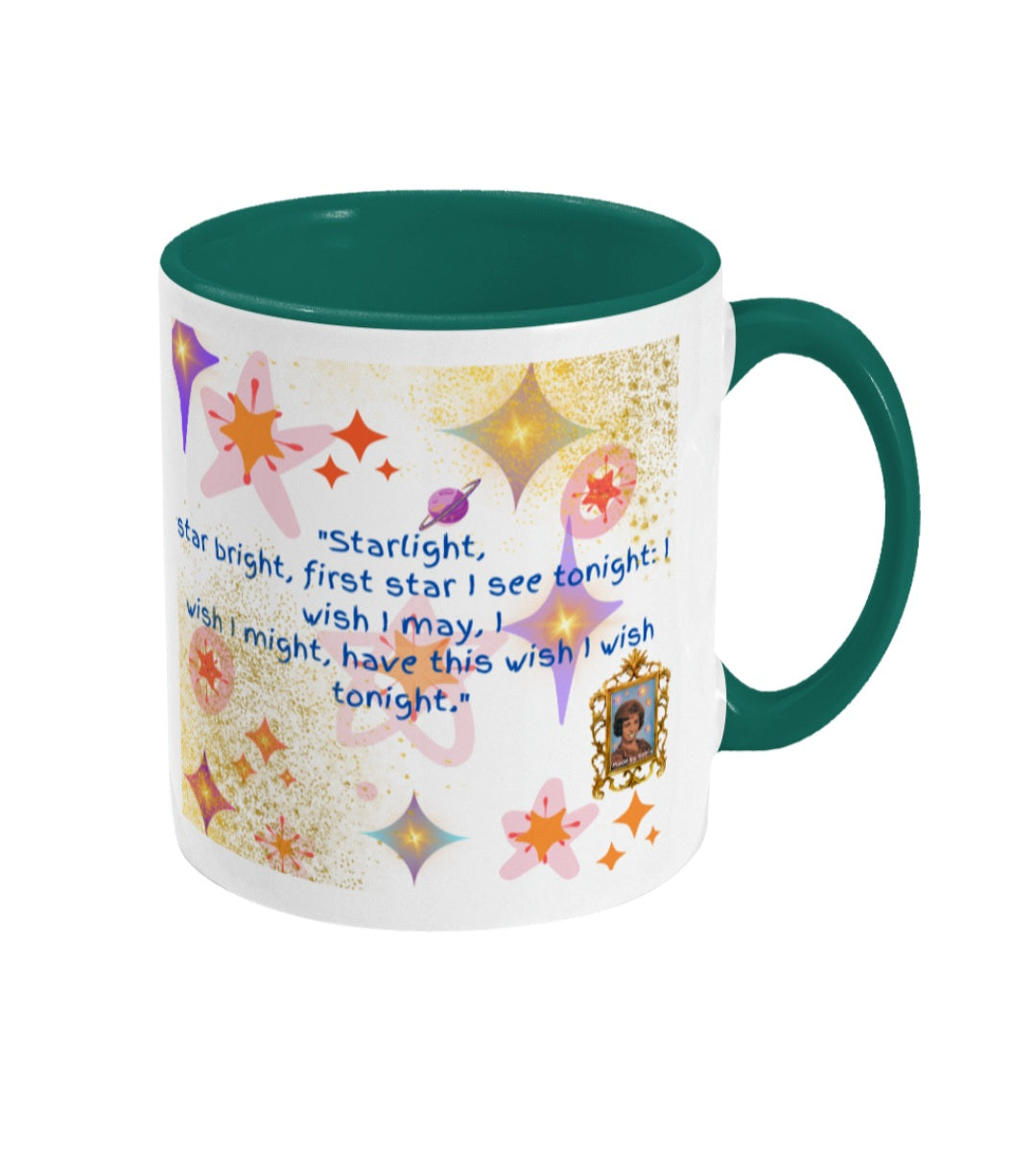 Personalized Wishing Star Ritual - Colored inside and ear mug