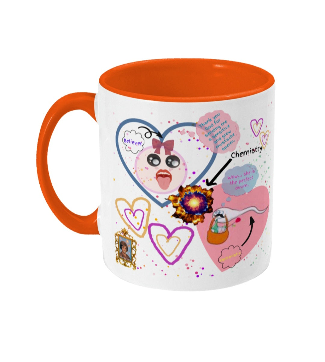 Battle of the most romantic - Colored inside and ear mug