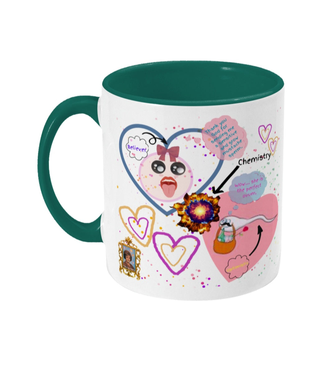 Battle of the most romantic - Colored inside and ear mug