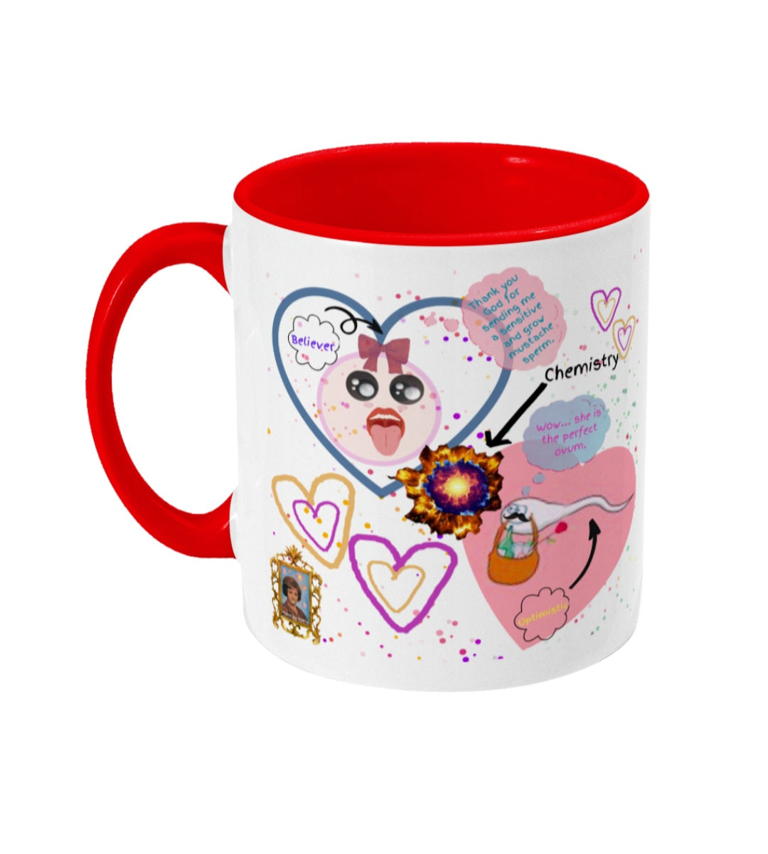 Battle of the most romantic - Colored inside and ear mug