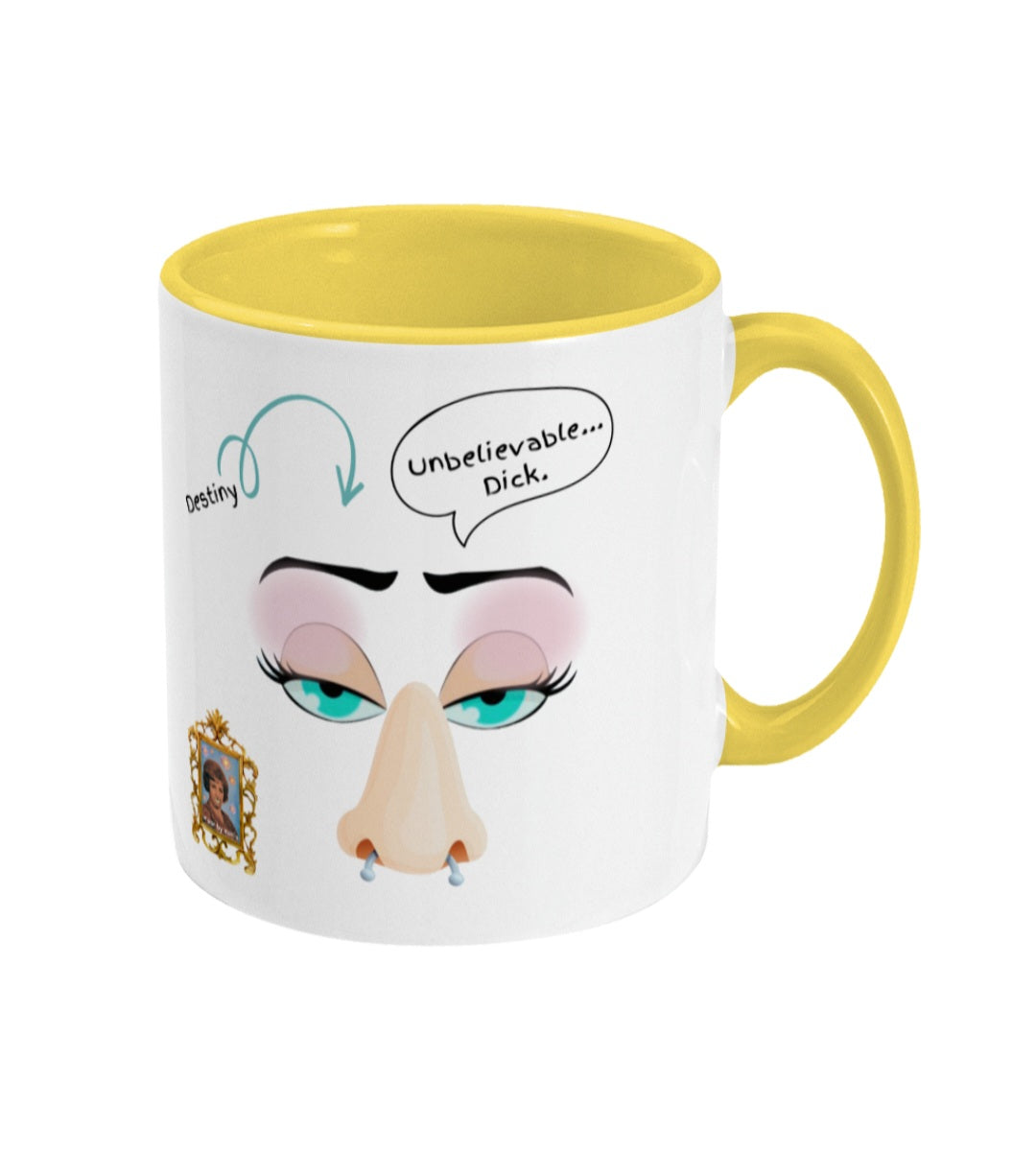 Destiny & Dick - Colored inside and ear mug