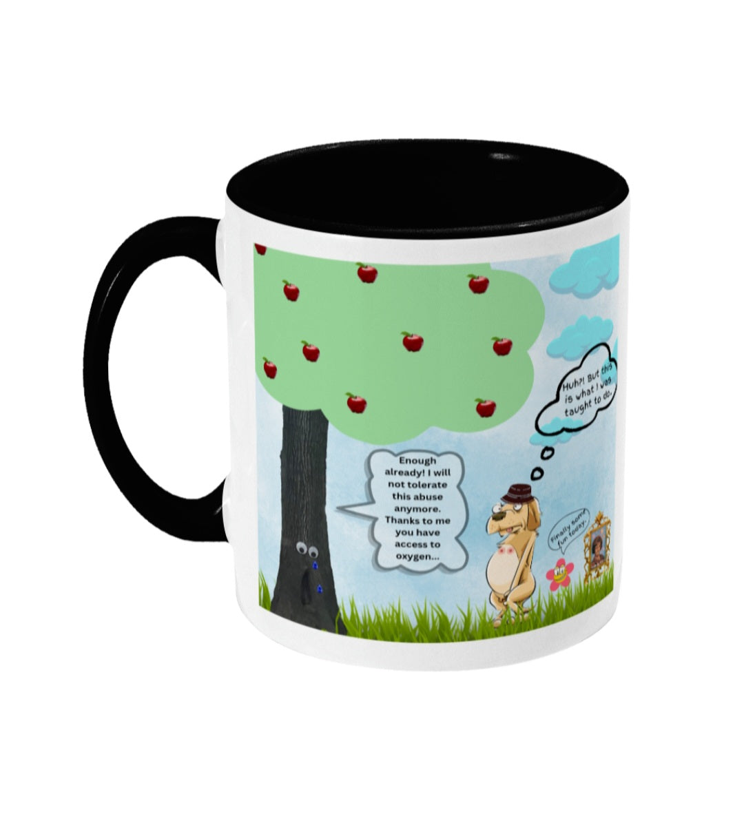 When nature calls - Colored inside and ear mug