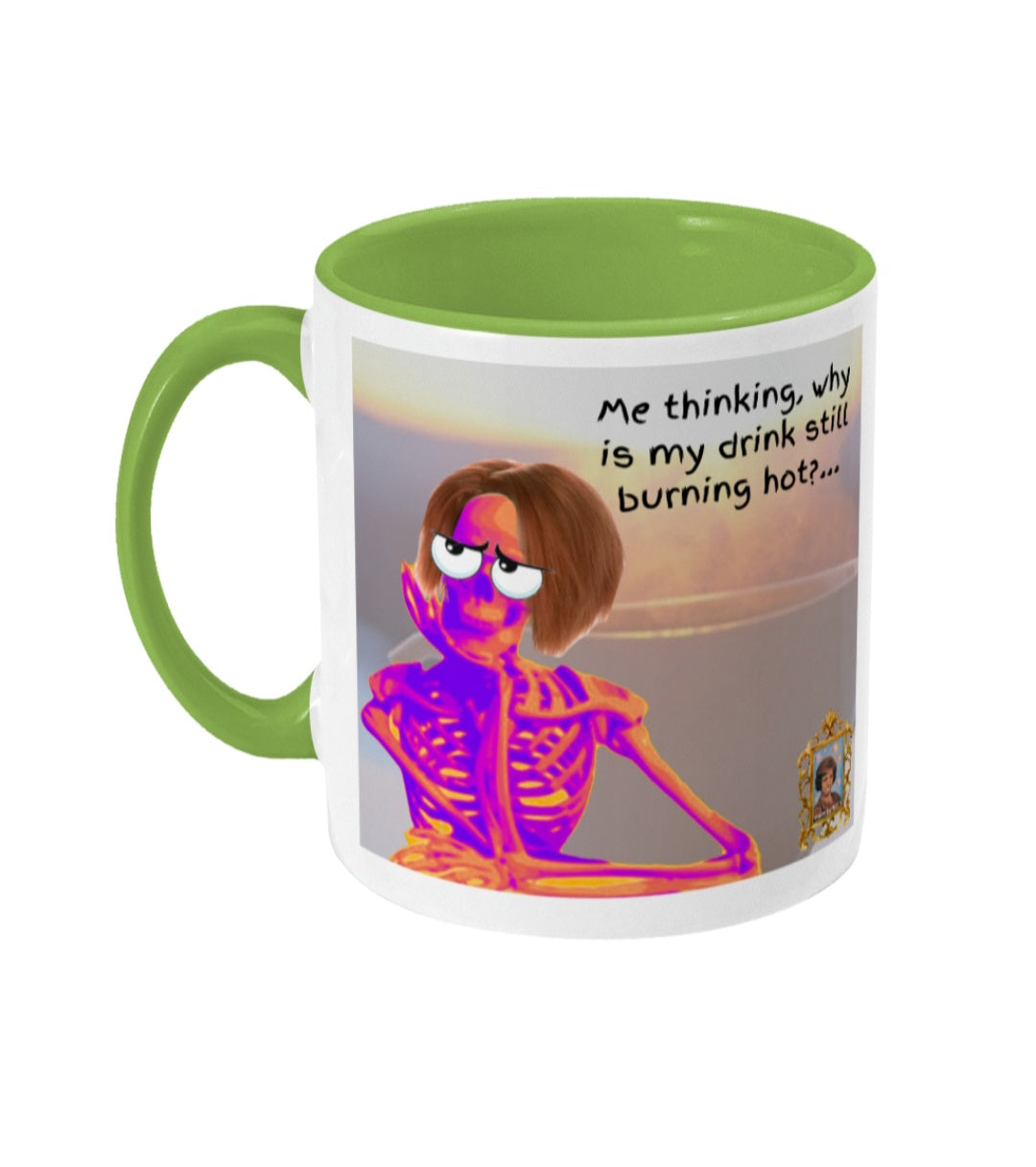 The Art of Patience and Forever Young - Colored inside and ear mug