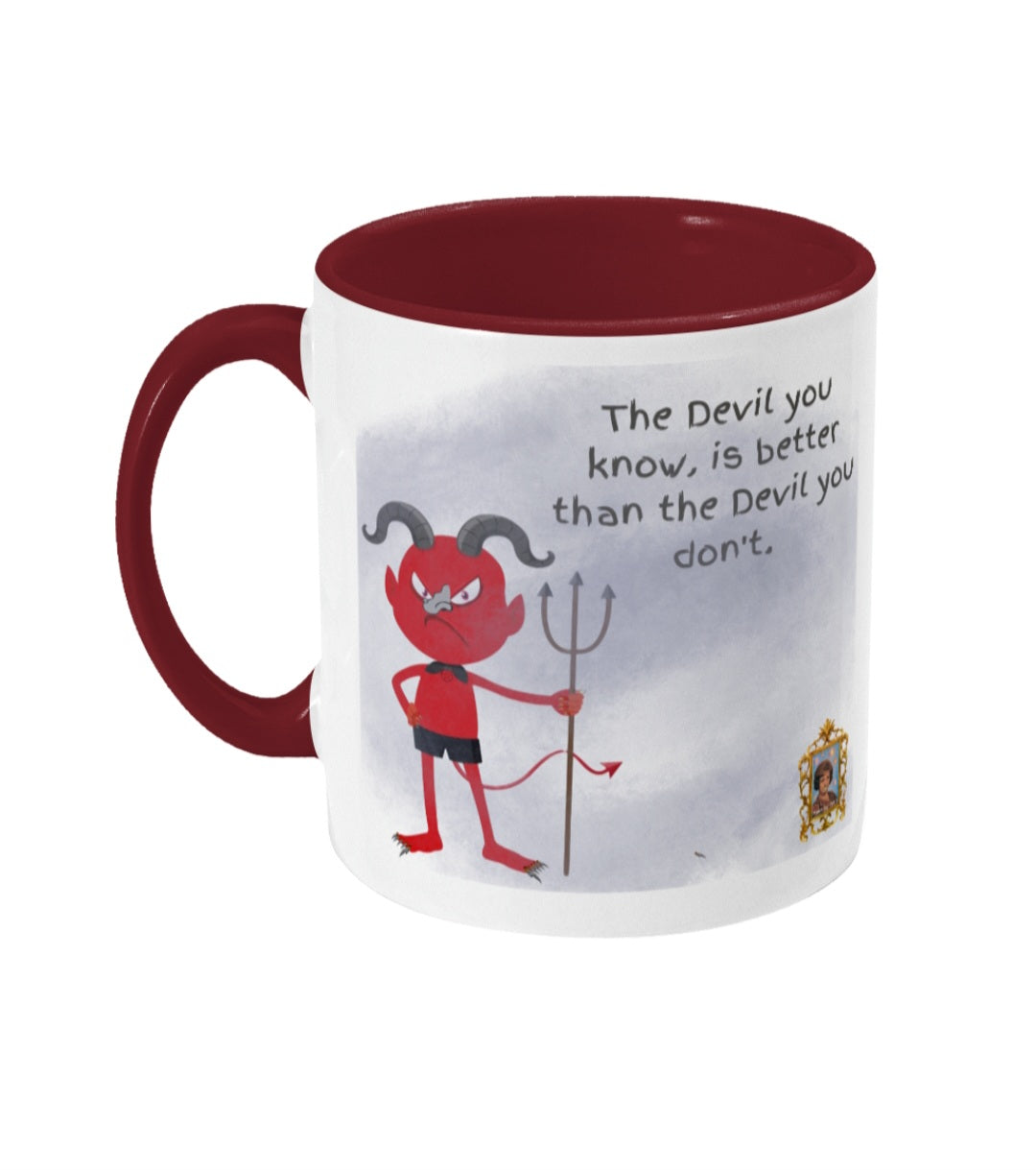 Devil's and prejudices - Colored inside and ear mug