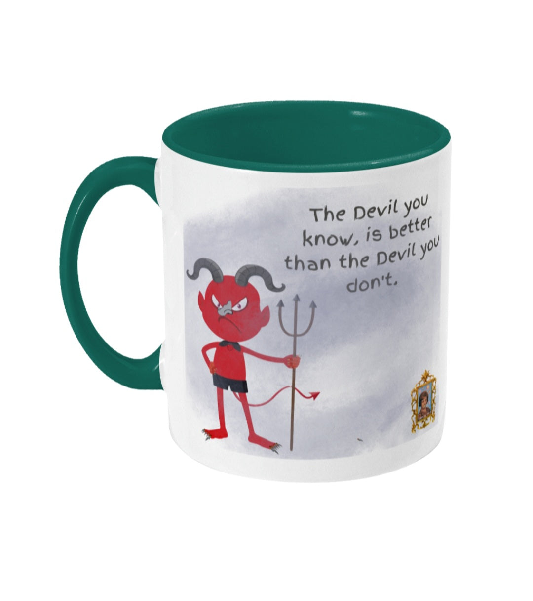 Devil's and prejudices - Colored inside and ear mug