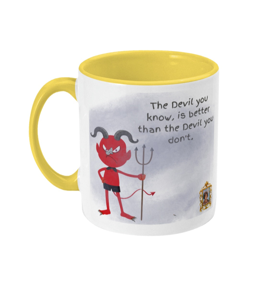 Devil's and prejudices - Colored inside and ear mug