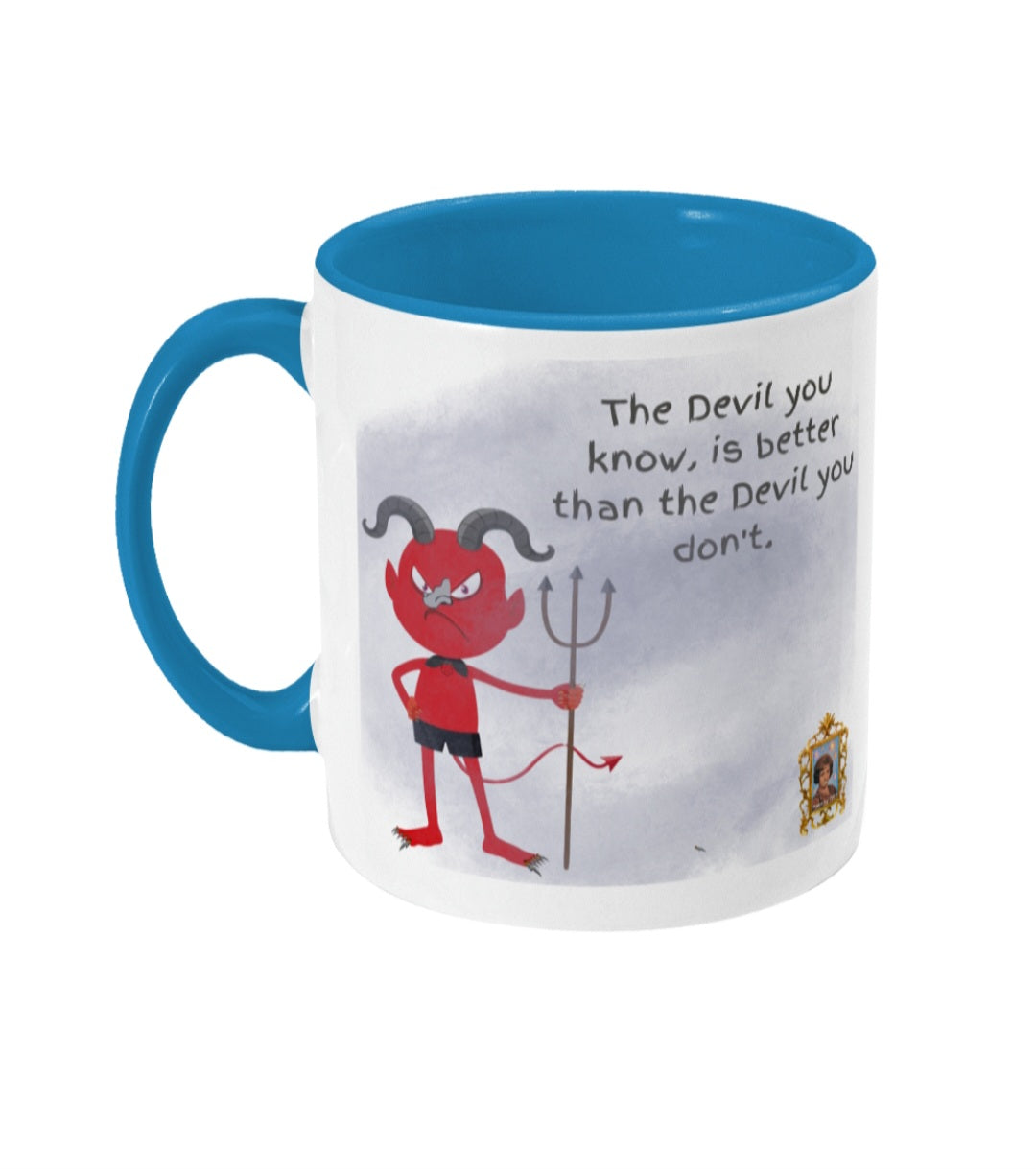 Devil's and prejudices - Colored inside and ear mug