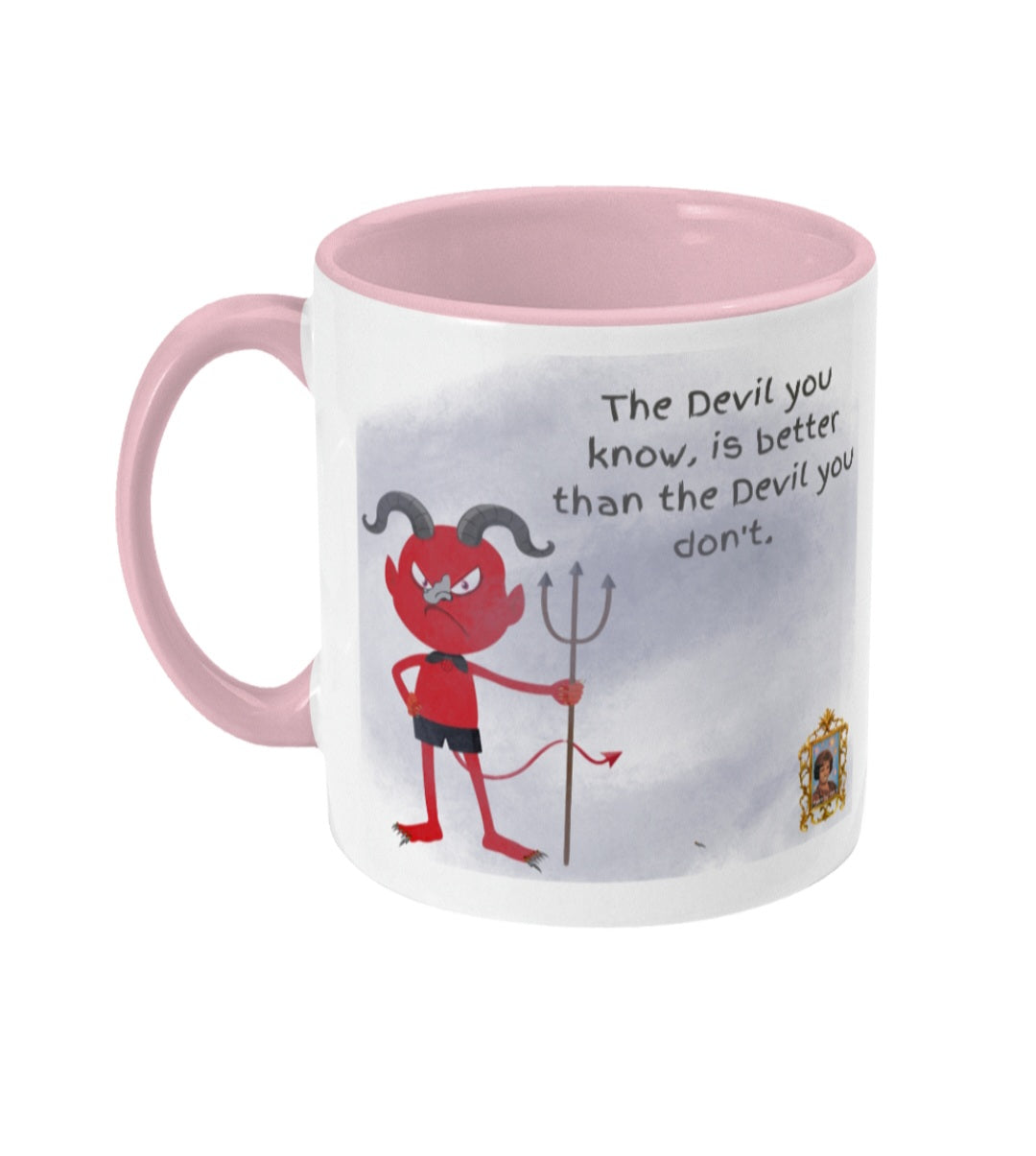 Devil's and prejudices - Colored inside and ear mug