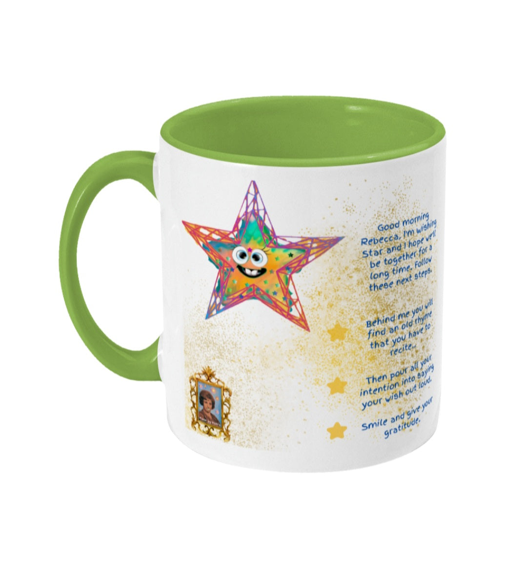 Personalized Wishing Star Ritual - Colored inside and ear mug