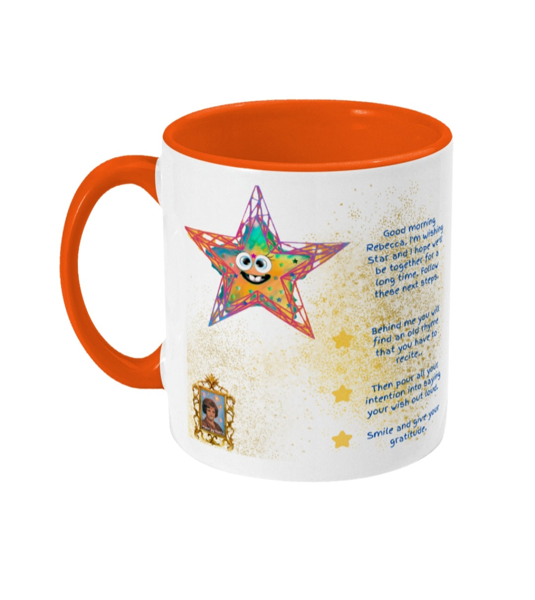 Personalized Wishing Star Ritual - Colored inside and ear mug