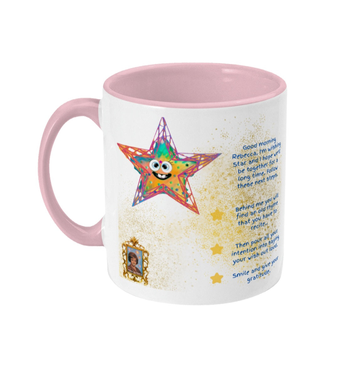 Personalized Wishing Star Ritual - Colored inside and ear mug