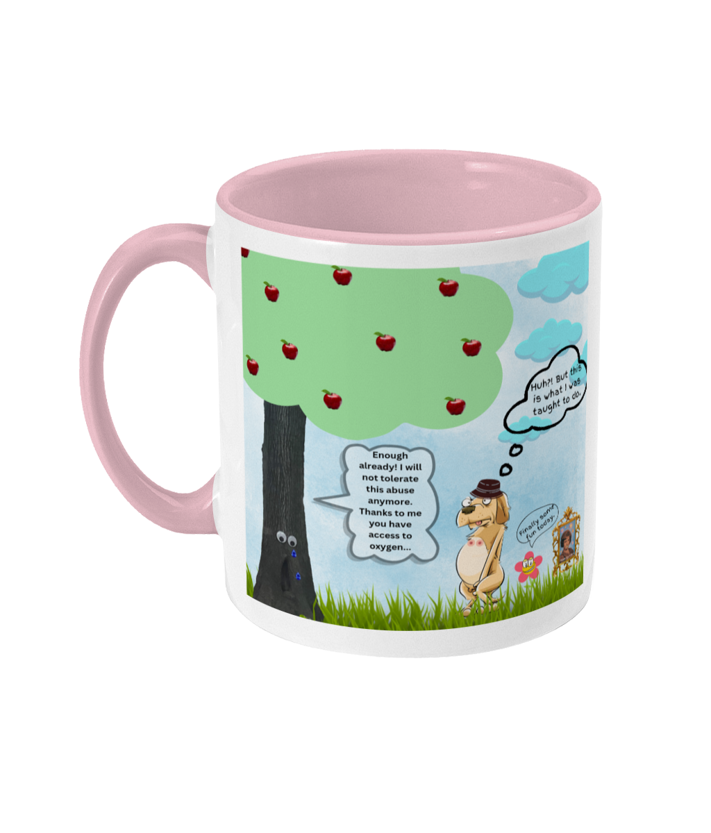 When nature calls - Colored inside and ear mug