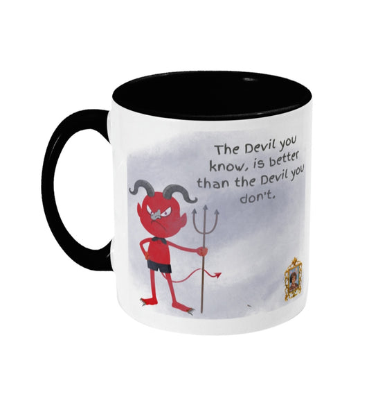 Devil's and prejudices - Colored inside and ear mug